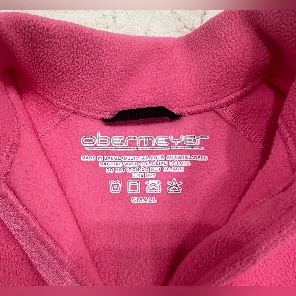 Obermeyer girl pink sparkly sweater pink‎ size S